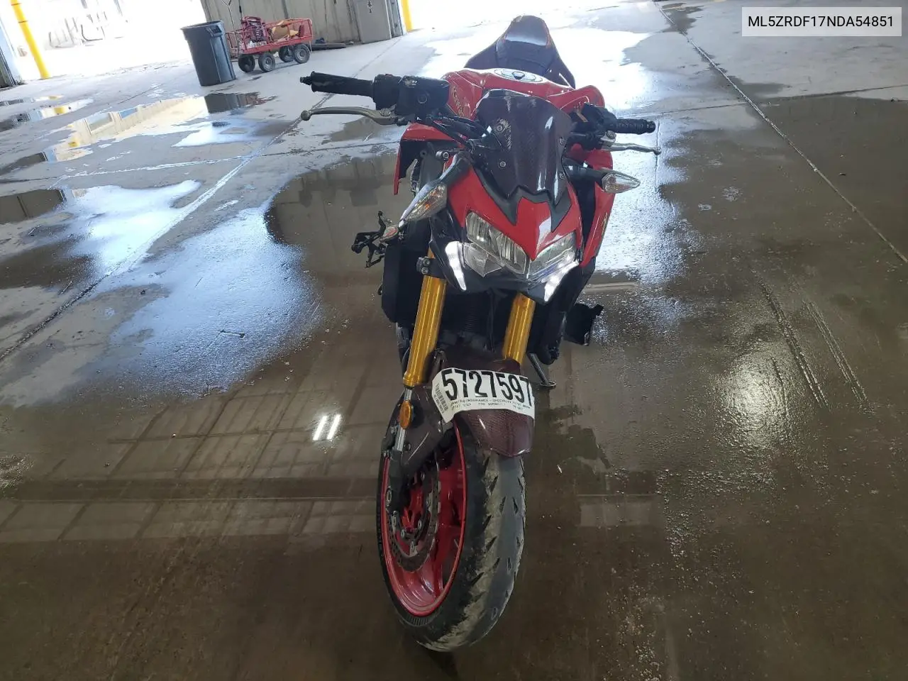 2022 Kawasaki Zr900 F VIN: ML5ZRDF17NDA54851 Lot: 57275975