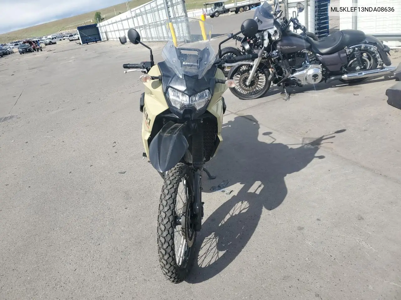 2022 Kawasaki Kl650 F VIN: ML5KLEF13NDA08636 Lot: 57599495
