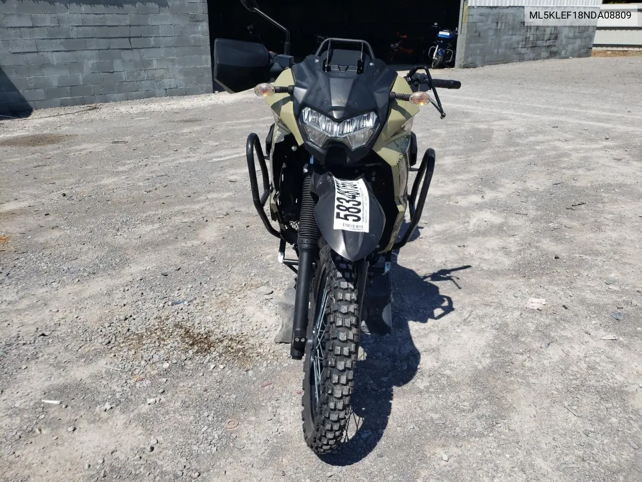 2022 Kawasaki Kl650 F VIN: ML5KLEF18NDA08809 Lot: 58348755