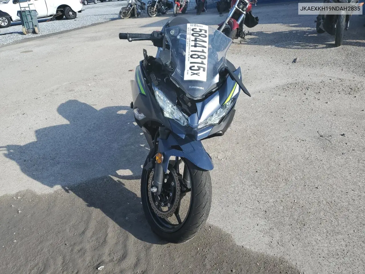 2022 Kawasaki Ex400 VIN: JKAEXKH19NDAH2835 Lot: 58441815