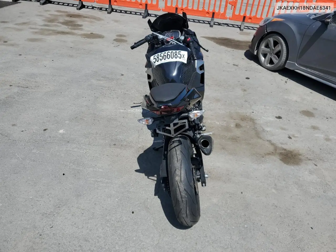2022 Kawasaki Ex400 VIN: JKAEXKH18NDAE6341 Lot: 58566085