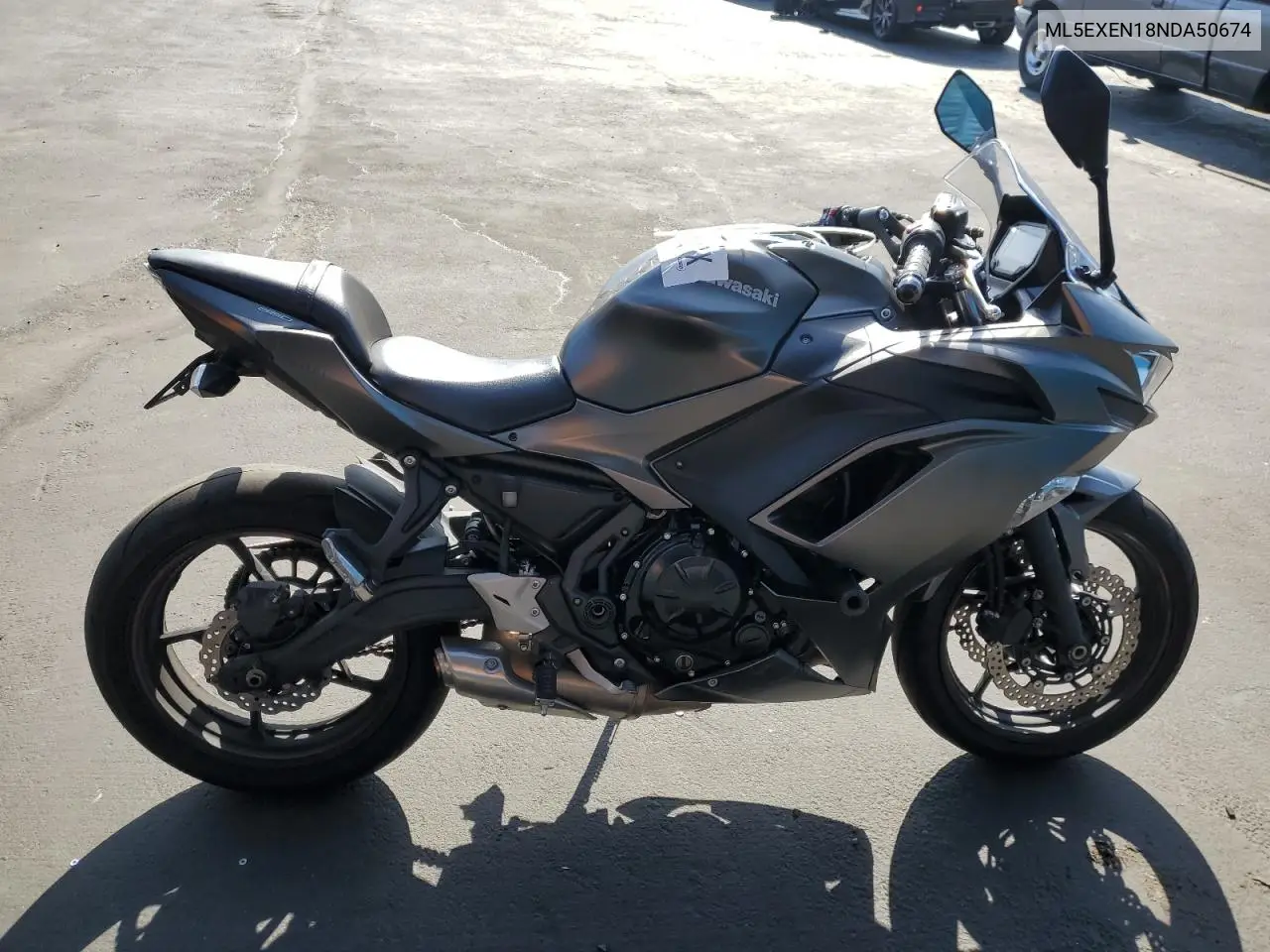2022 Kawasaki Ex650 N VIN: ML5EXEN18NDA50674 Lot: 59193435