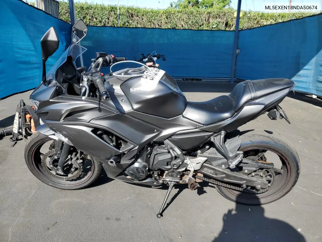 2022 Kawasaki Ex650 N VIN: ML5EXEN18NDA50674 Lot: 59193435