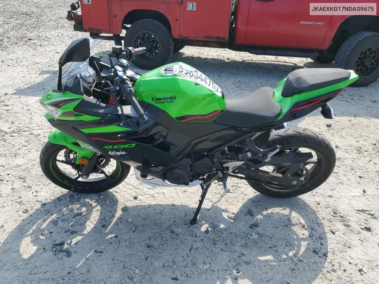 2022 Kawasaki Ex400 VIN: JKAEXKG17NDAG9675 Lot: 59634475