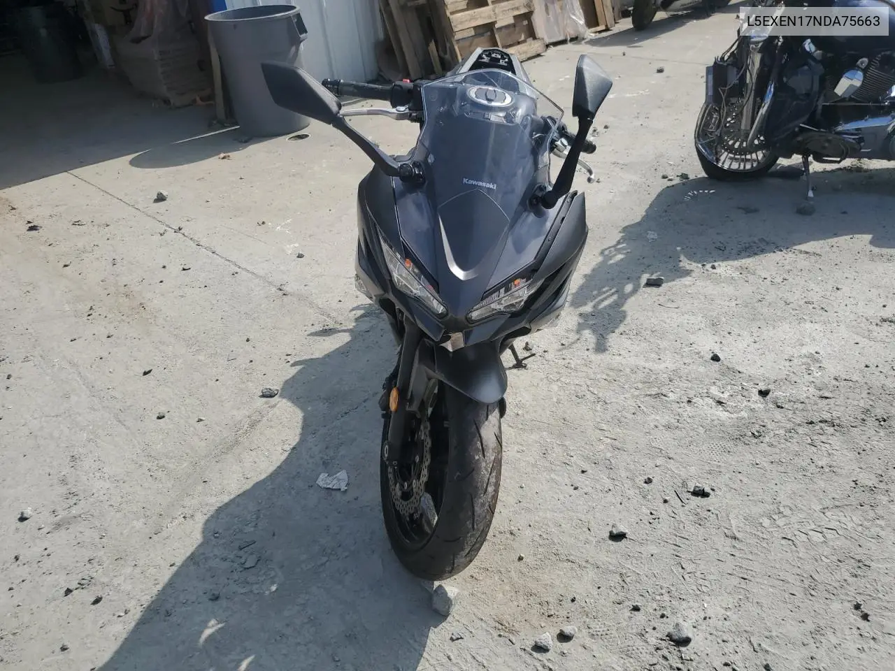 2022 Kawasaki Ex650 N VIN: L5EXEN17NDA75663 Lot: 60132705