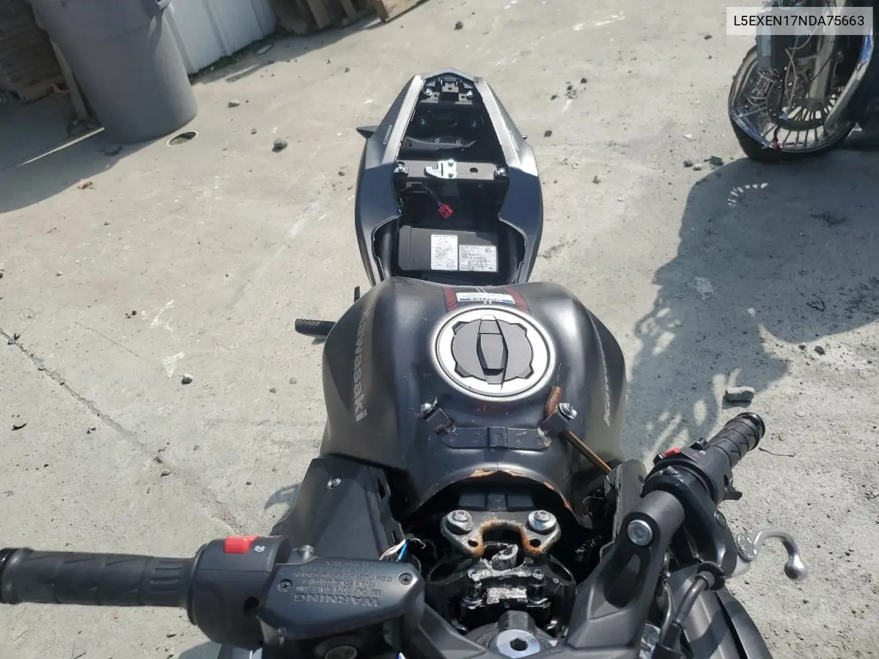 2022 Kawasaki Ex650 N VIN: L5EXEN17NDA75663 Lot: 60132705