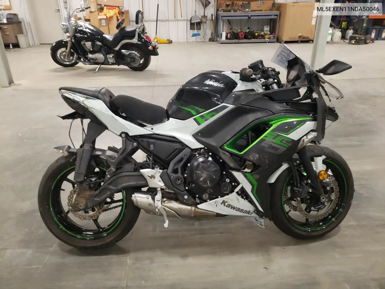 2022 Kawasaki Ex650 N VIN: ML5EXEN11NDA50046 Lot: 61824435