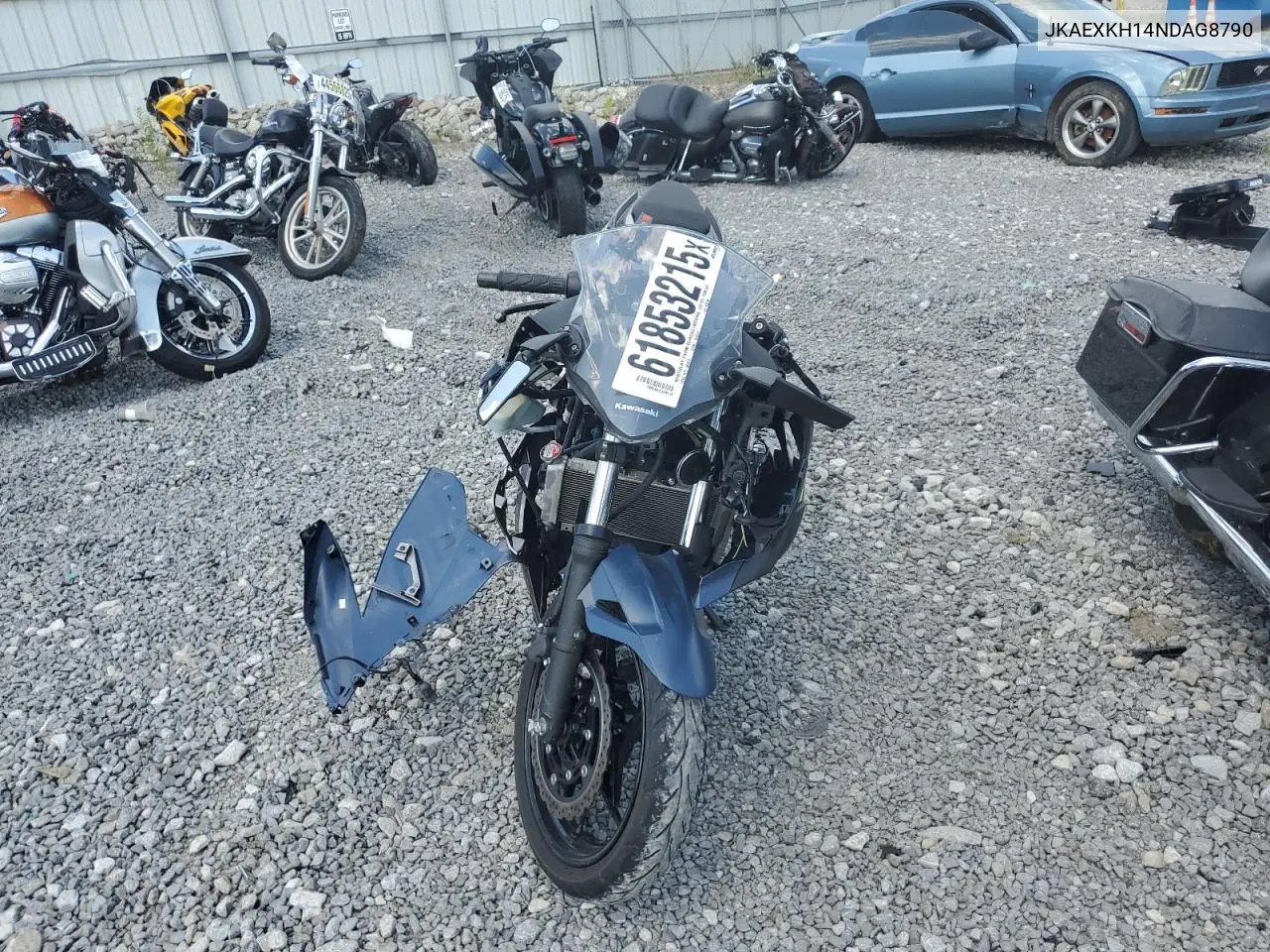 2022 Kawasaki Ex400 VIN: JKAEXKH14NDAG8790 Lot: 61853215