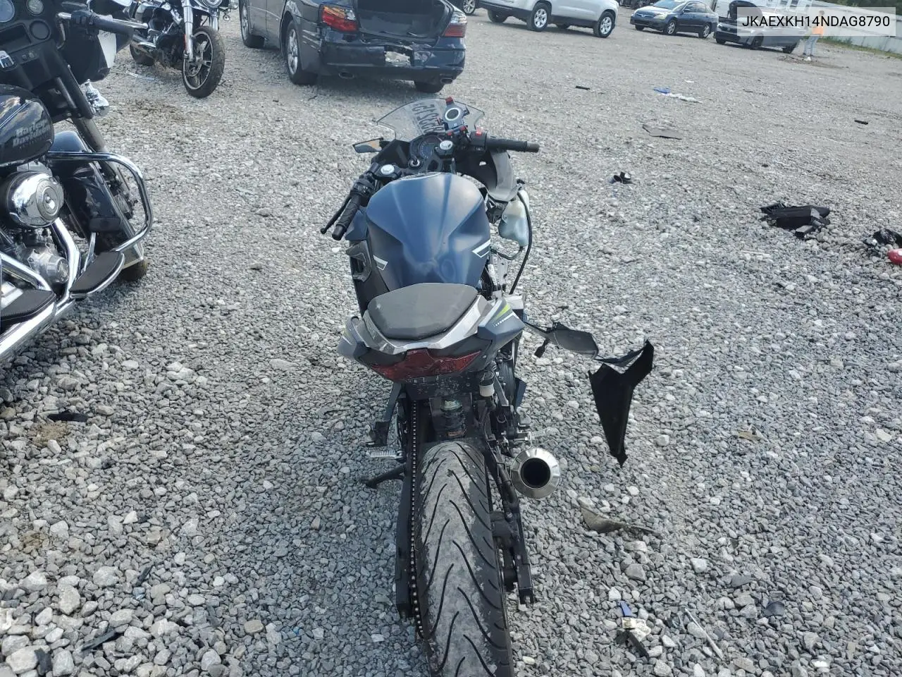 2022 Kawasaki Ex400 VIN: JKAEXKH14NDAG8790 Lot: 61853215