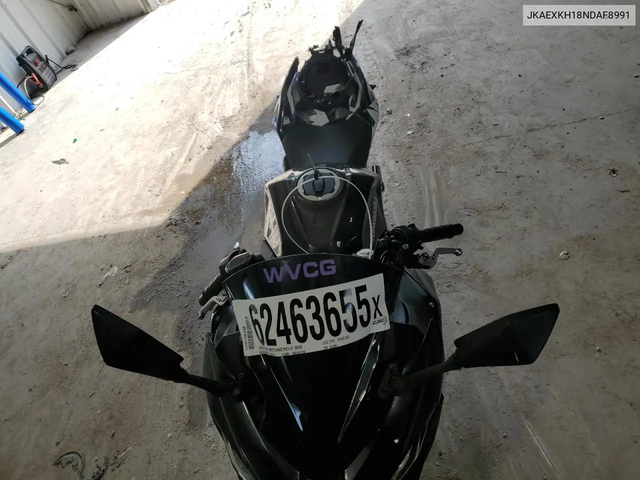 2022 Kawasaki Ex400 VIN: JKAEXKH18NDAF8991 Lot: 62463655