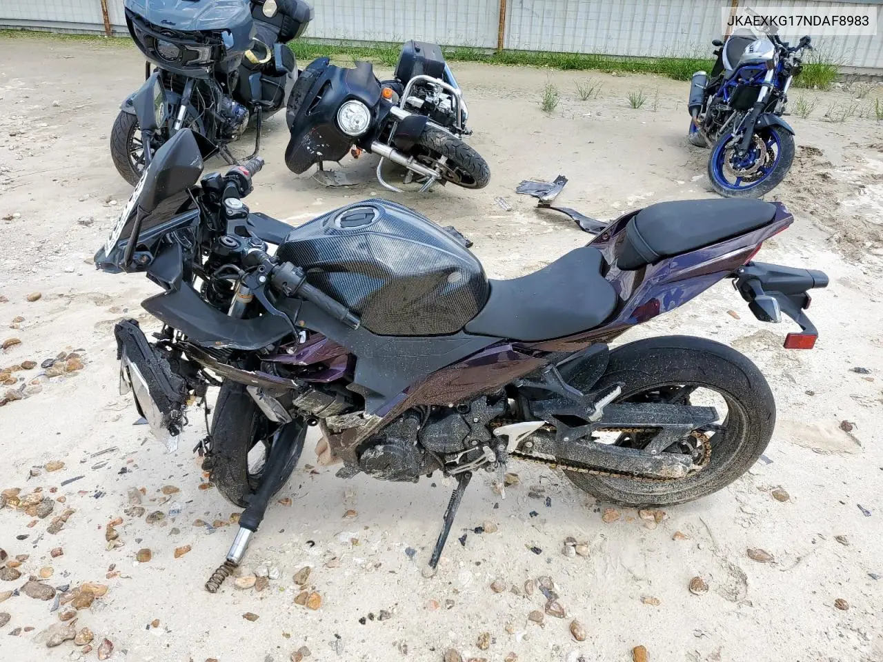 2022 Kawasaki Ex400 VIN: JKAEXKG17NDAF8983 Lot: 63815595