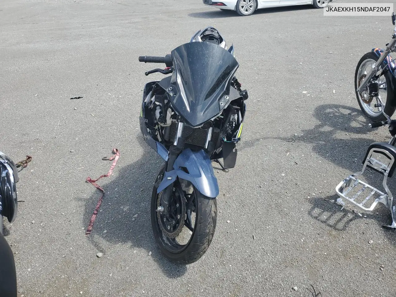 2022 Kawasaki Ex400 VIN: JKAEXKH15NDAF2047 Lot: 64411275