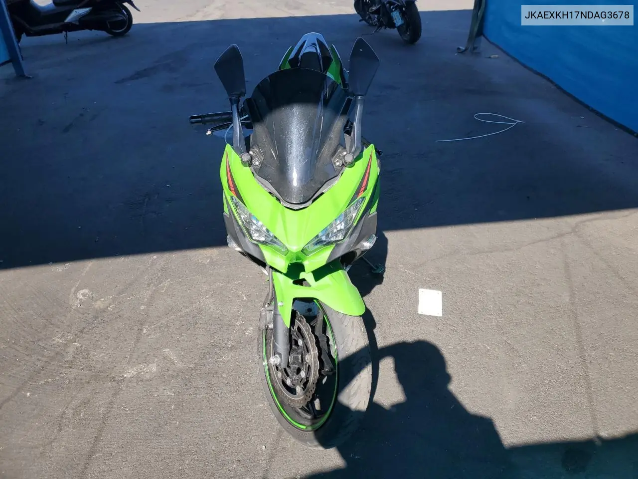 2022 Kawasaki Ex400 VIN: JKAEXKH17NDAG3678 Lot: 65058315