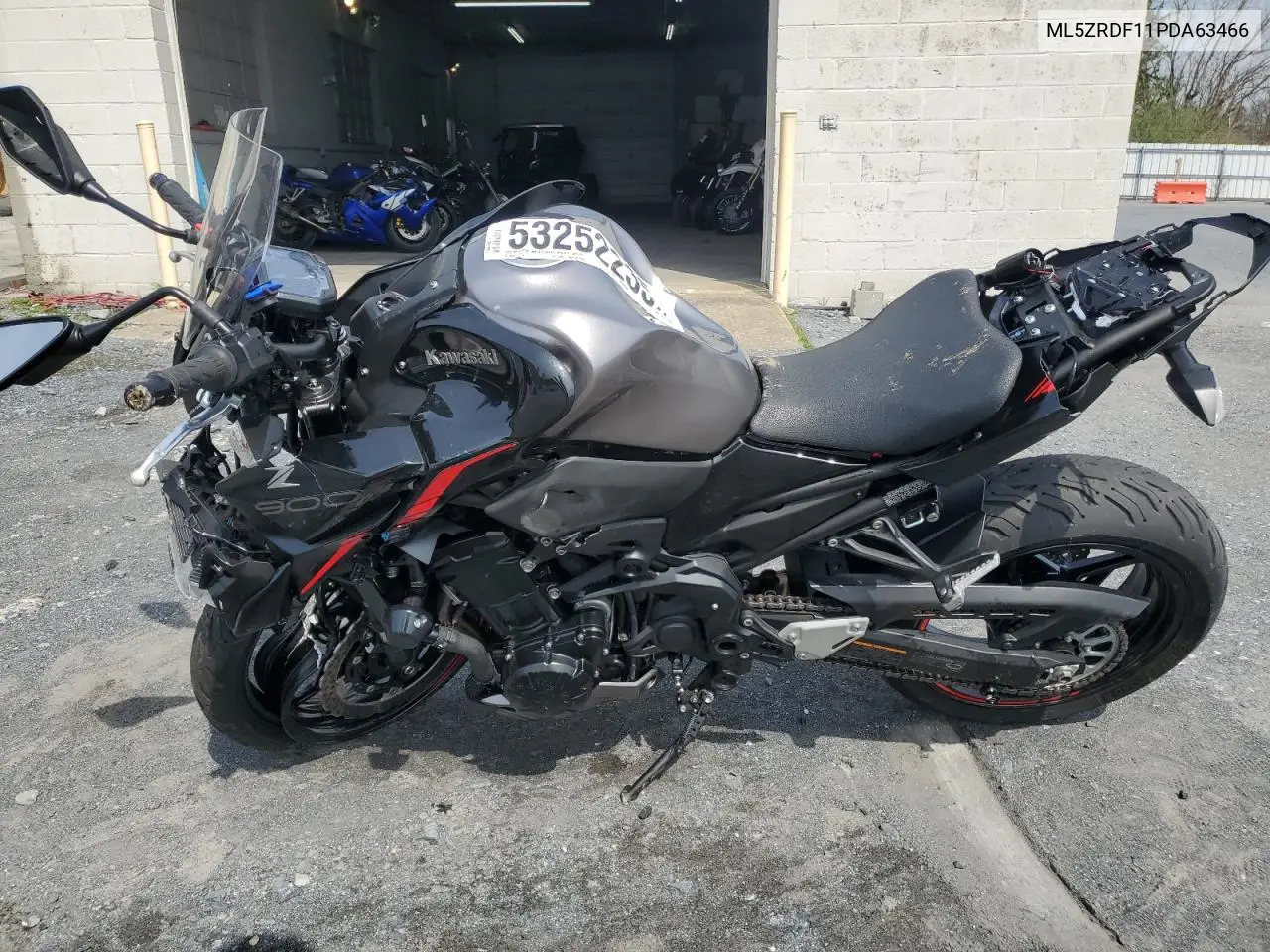 2023 Kawasaki Zr900 F VIN: ML5ZRDF11PDA63466 Lot: 53252235