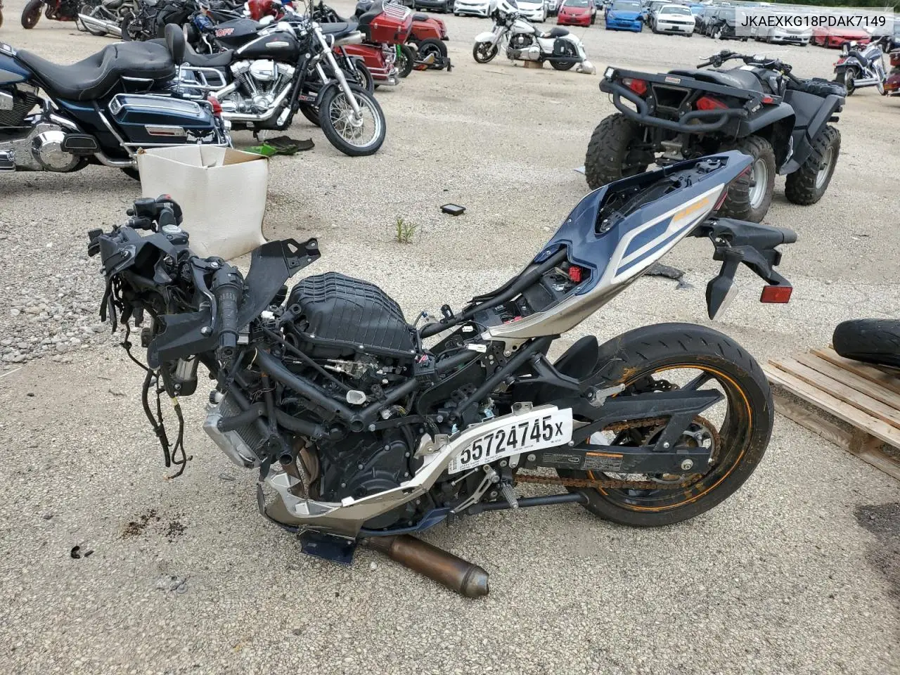 2023 Kawasaki Ex400 VIN: JKAEXKG18PDAK7149 Lot: 55724745
