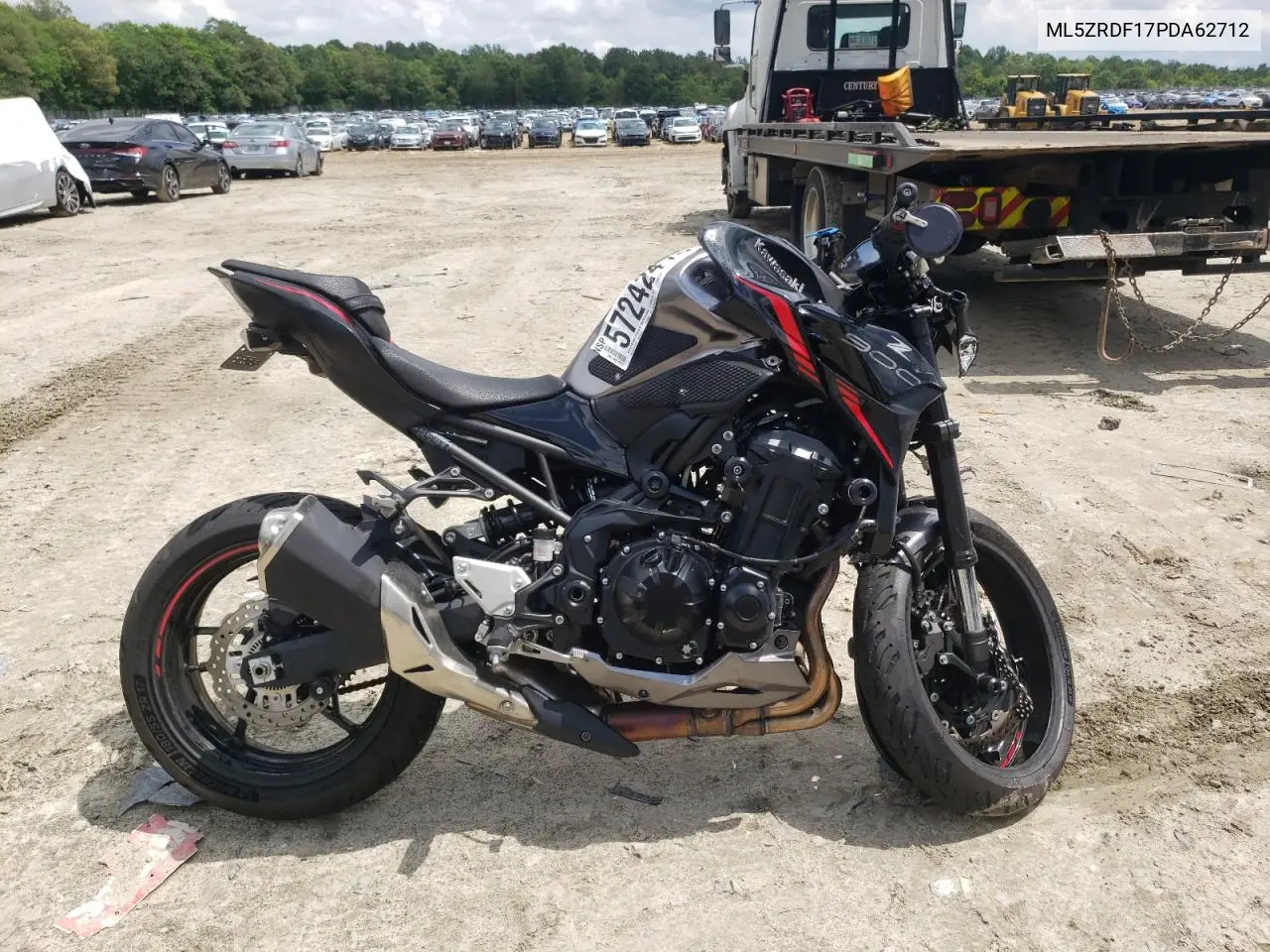 2023 Kawasaki Zr900 F VIN: ML5ZRDF17PDA62712 Lot: 57242415