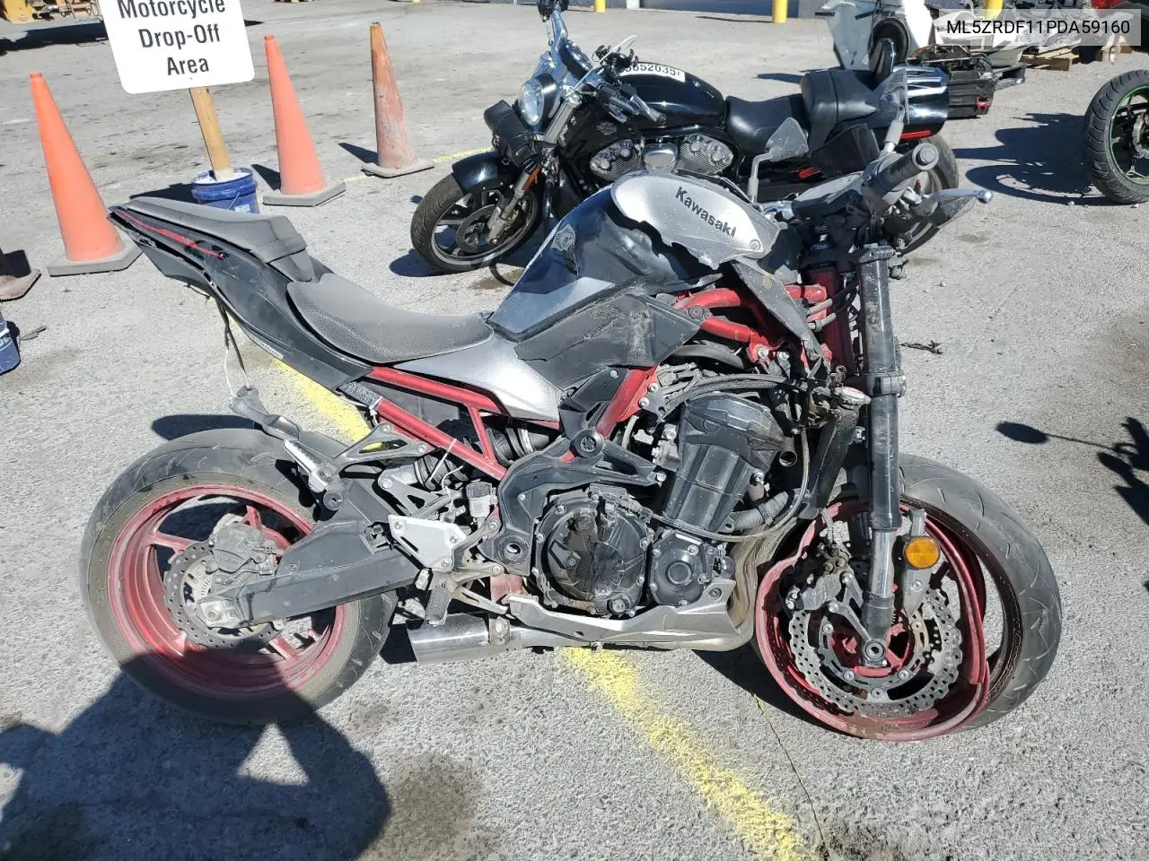 2023 Kawasaki Zr900 F VIN: ML5ZRDF11PDA59160 Lot: 57346215