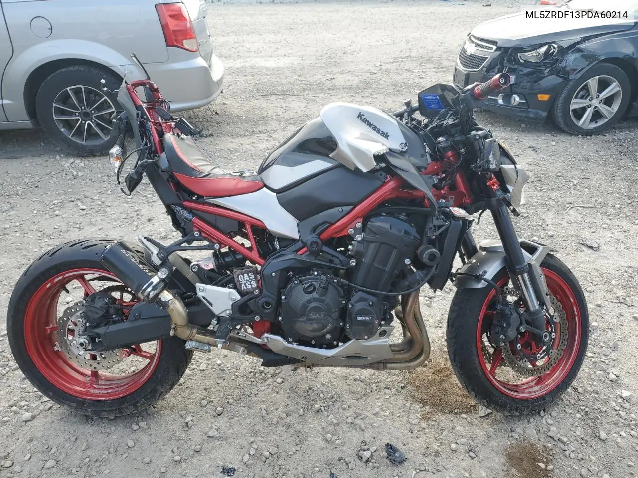 2023 Kawasaki Zr900 F VIN: ML5ZRDF13PDA60214 Lot: 60038135