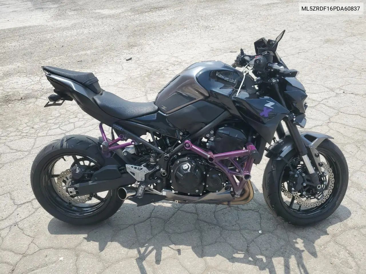 2023 Kawasaki Zr900 F VIN: ML5ZRDF16PDA60837 Lot: 60501495