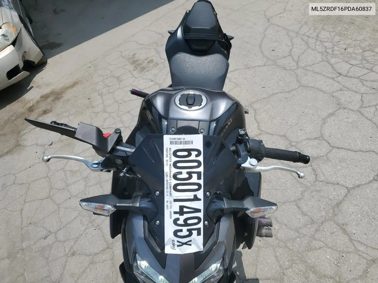 2023 Kawasaki Zr900 F VIN: ML5ZRDF16PDA60837 Lot: 60501495