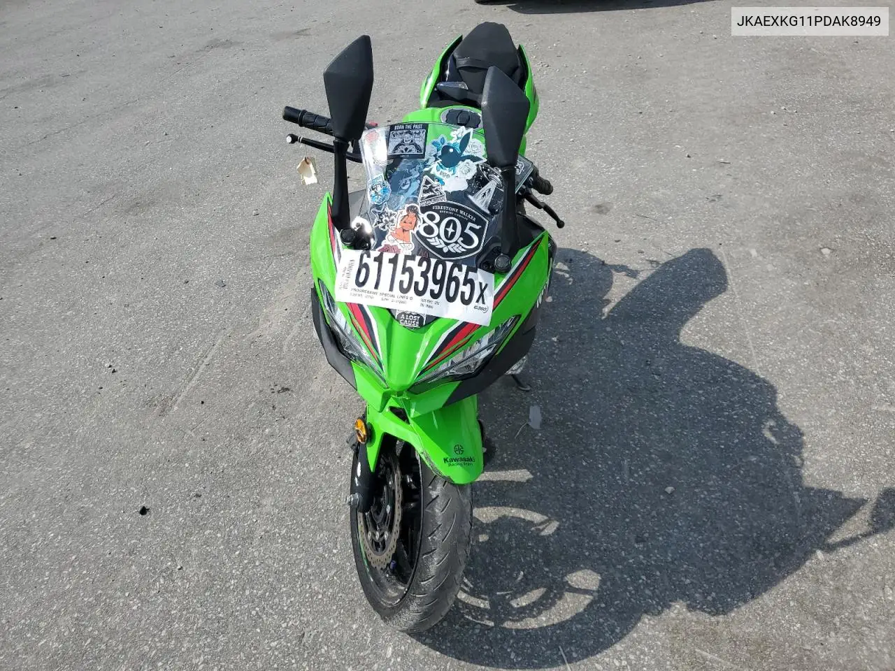 2023 Kawasaki Ex400 VIN: JKAEXKG11PDAK8949 Lot: 61153965