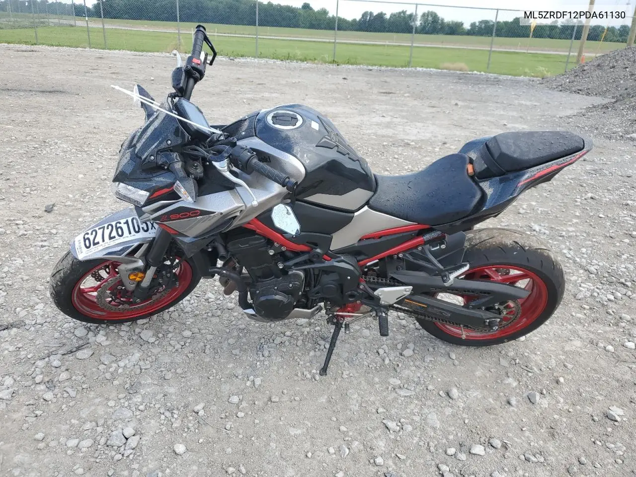 2023 Kawasaki Zr900 F VIN: ML5ZRDF12PDA61130 Lot: 62726105