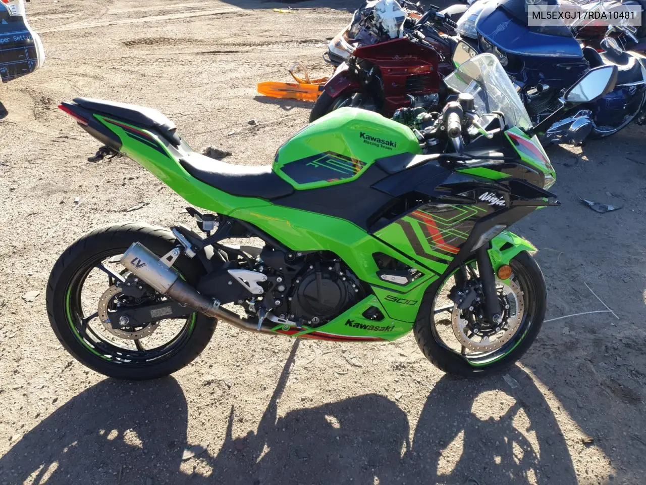 2024 Kawasaki Ex500 A VIN: ML5EXGJ17RDA10481 Lot: 43439385