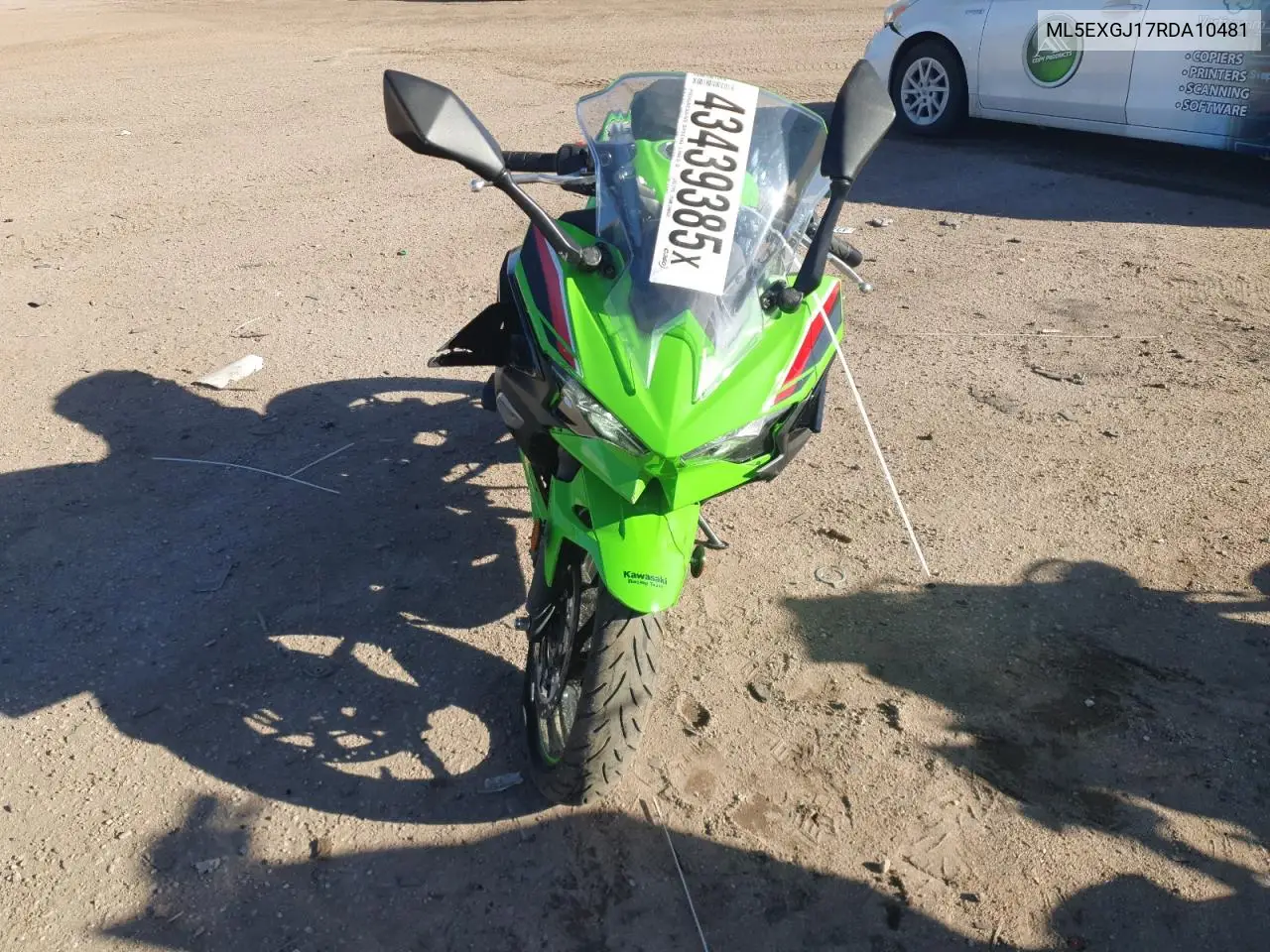 2024 Kawasaki Ex500 A VIN: ML5EXGJ17RDA10481 Lot: 43439385