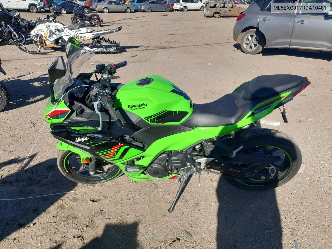 2024 Kawasaki Ex500 A VIN: ML5EXGJ17RDA10481 Lot: 43439385