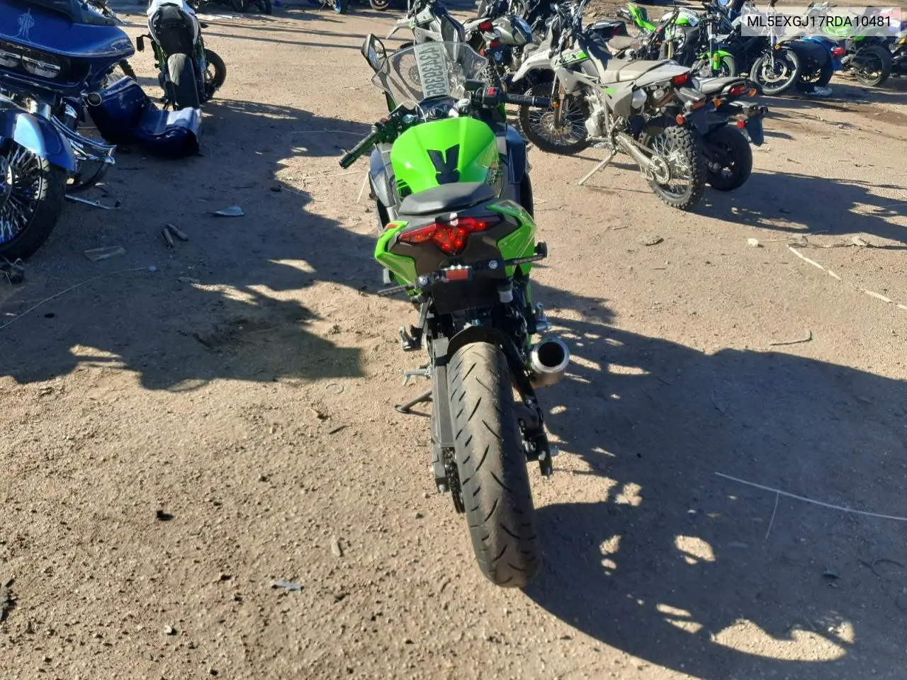 2024 Kawasaki Ex500 A VIN: ML5EXGJ17RDA10481 Lot: 43439385