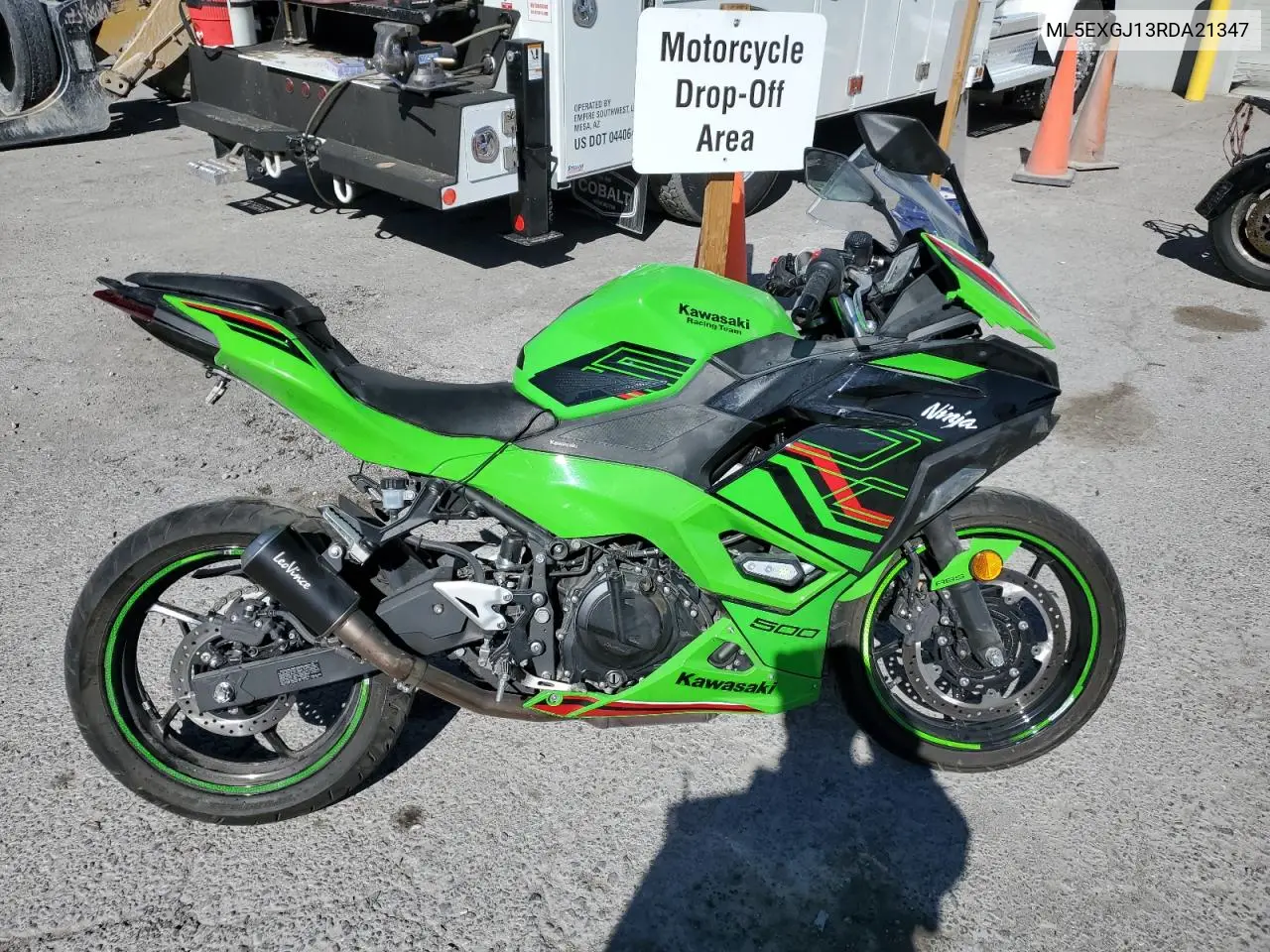 2024 Kawasaki Ex500 A VIN: ML5EXGJ13RDA21347 Lot: 46148275