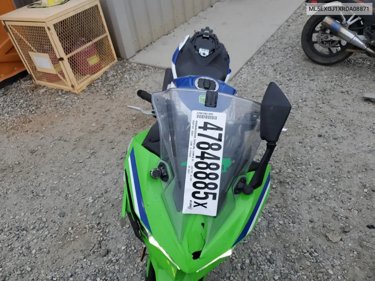 2024 Kawasaki Ex500 A VIN: ML5EXGJ1XRDA08871 Lot: 47848885