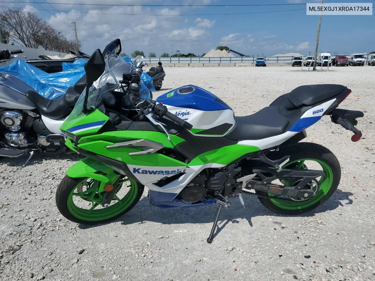 2024 Kawasaki Ex500 A VIN: ML5EXGJ1XRDA17344 Lot: 48926965