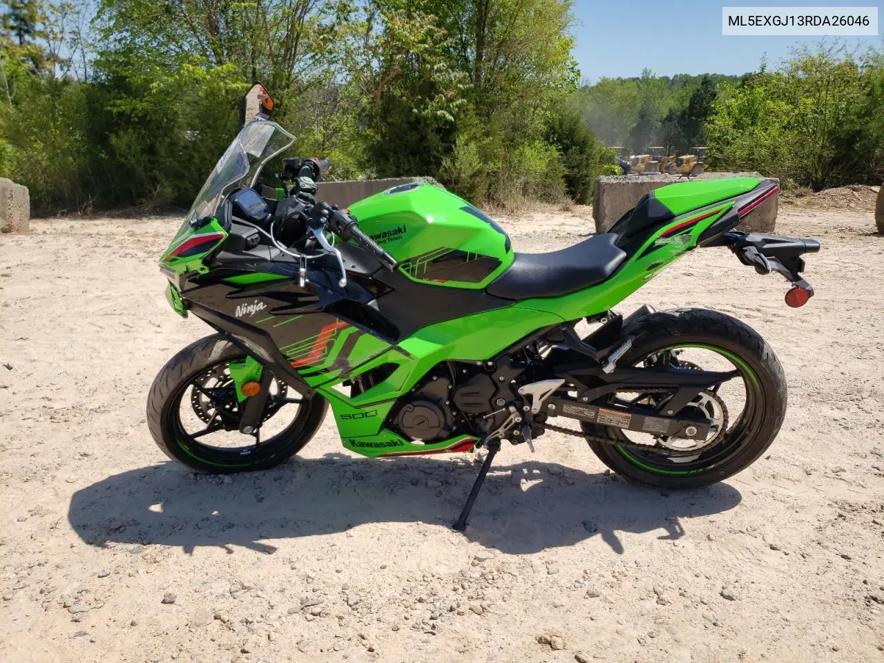 2024 Kawasaki Ex500 A VIN: ML5EXGJ13RDA26046 Lot: 53622555