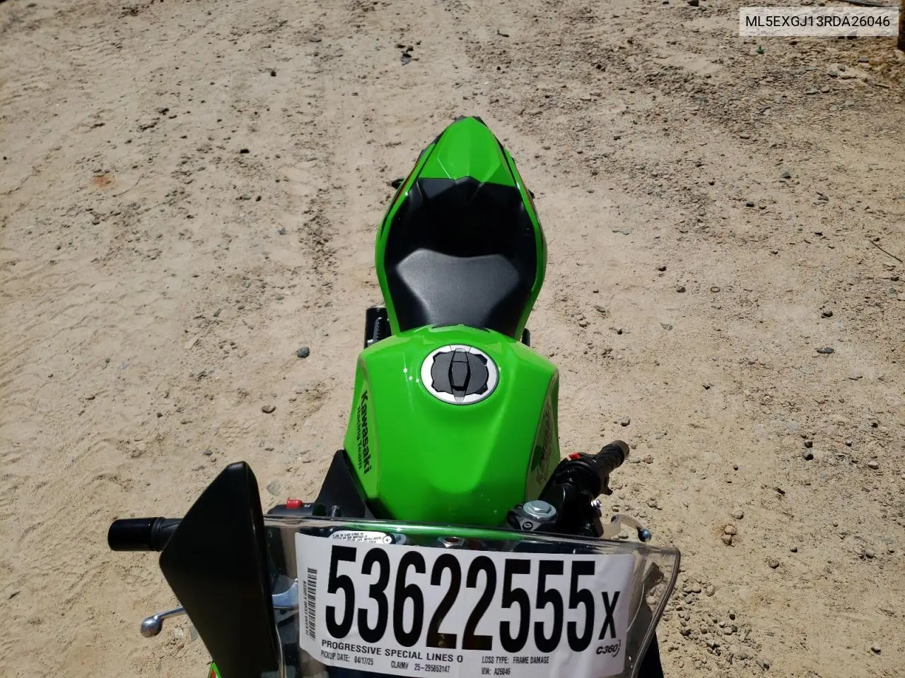 2024 Kawasaki Ex500 A VIN: ML5EXGJ13RDA26046 Lot: 53622555