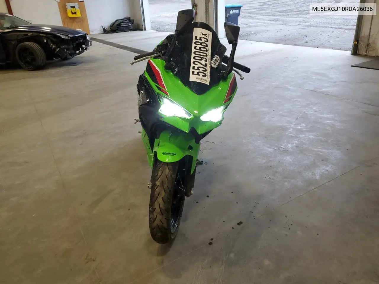 2024 Kawasaki Ex500 A VIN: ML5EXGJ10RDA26036 Lot: 55290685