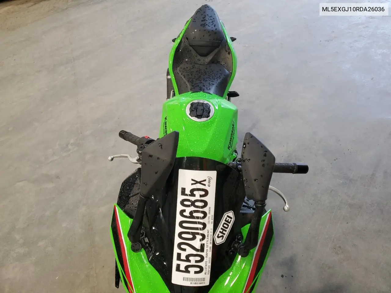 2024 Kawasaki Ex500 A VIN: ML5EXGJ10RDA26036 Lot: 55290685