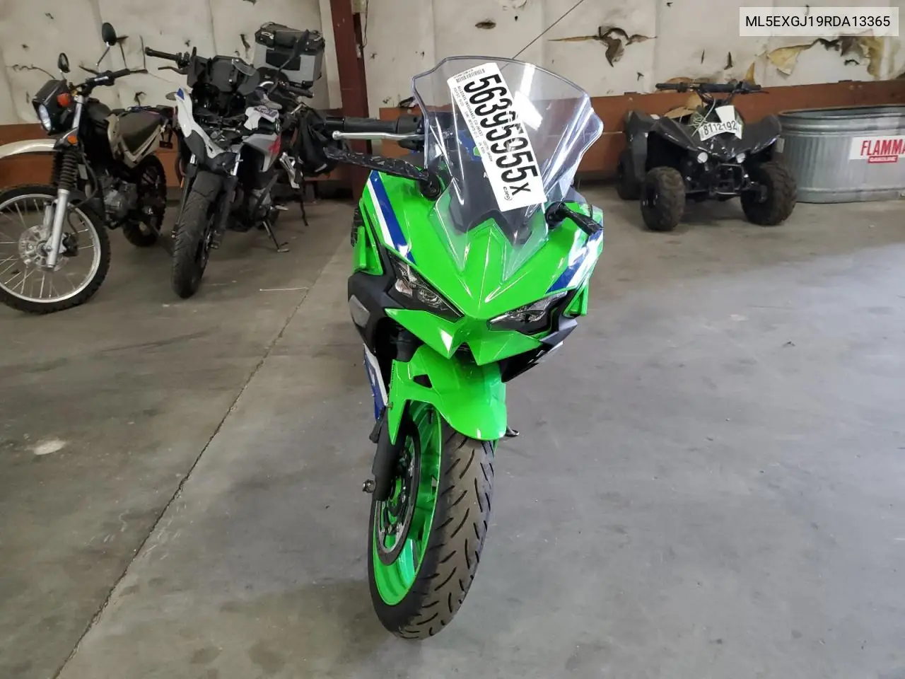 2024 Kawasaki Ex500 A VIN: ML5EXGJ19RDA13365 Lot: 56395955