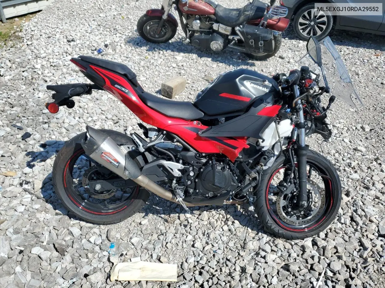 2024 Kawasaki Ex500 A VIN: ML5EXGJ10RDA29552 Lot: 56914125