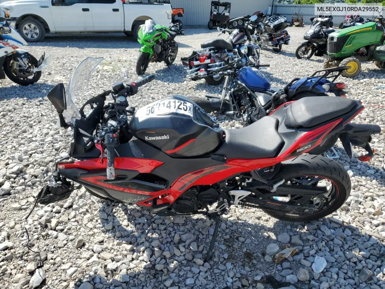 2024 Kawasaki Ex500 A VIN: ML5EXGJ10RDA29552 Lot: 56914125