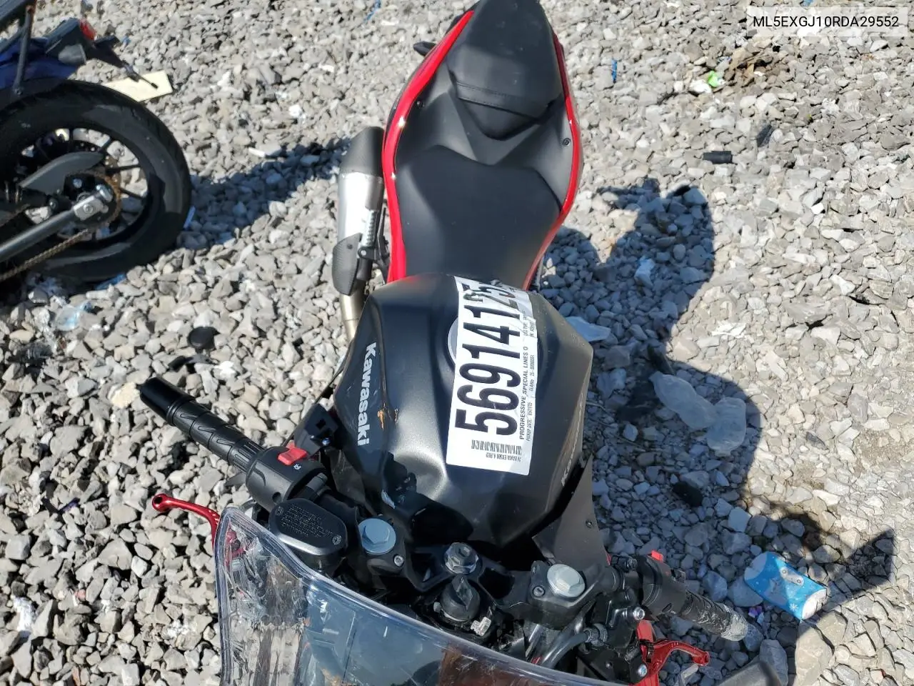 2024 Kawasaki Ex500 A VIN: ML5EXGJ10RDA29552 Lot: 56914125
