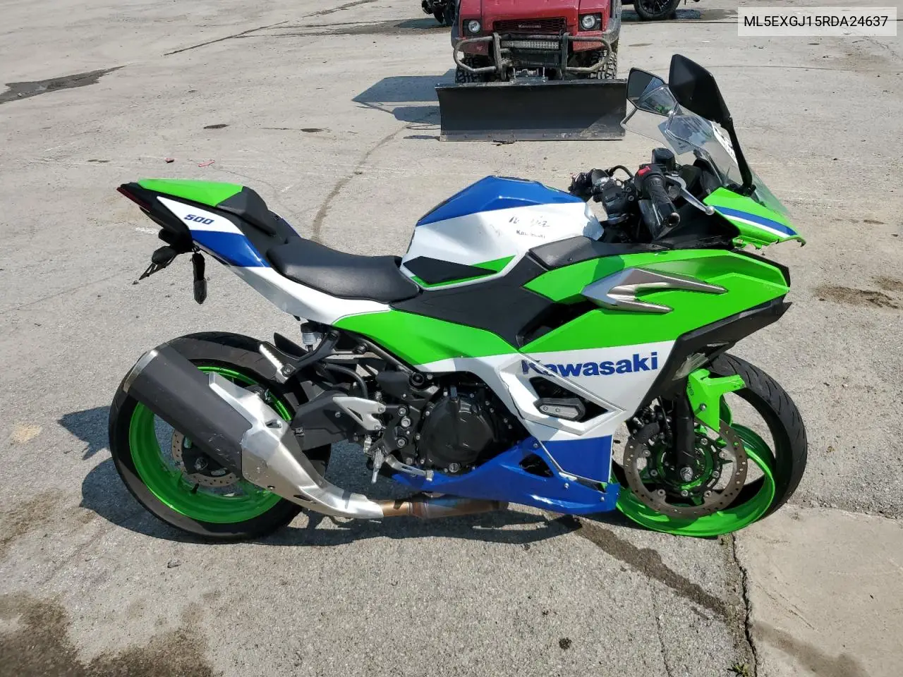 2024 Kawasaki Ex500 A VIN: ML5EXGJ15RDA24637 Lot: 59365075