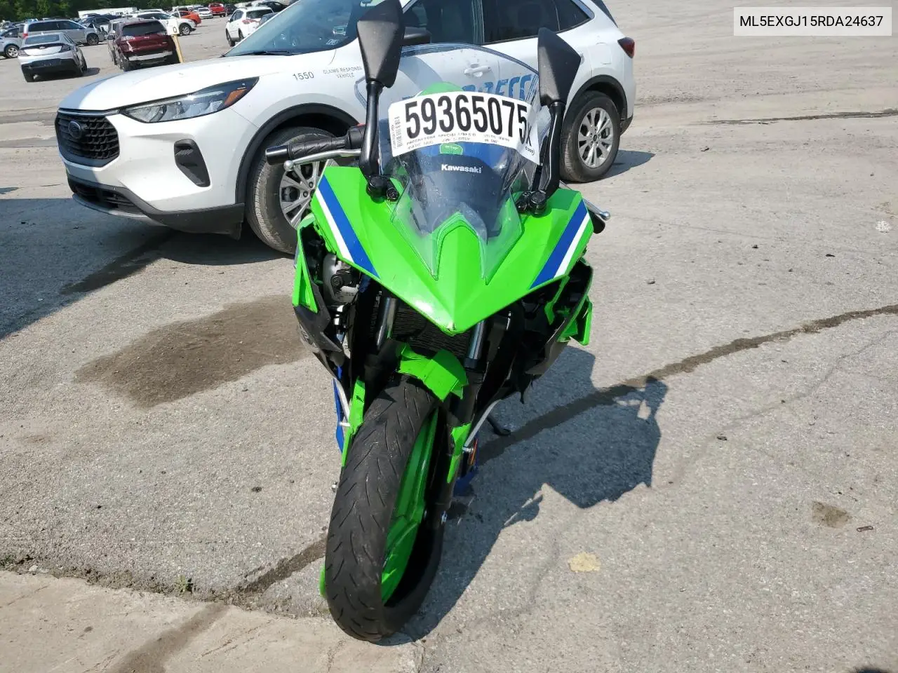 2024 Kawasaki Ex500 A VIN: ML5EXGJ15RDA24637 Lot: 59365075
