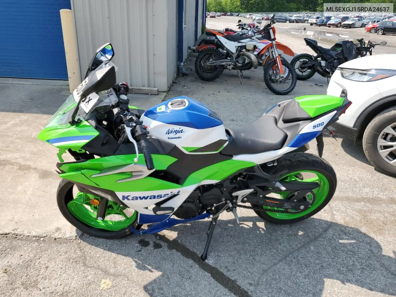 2024 Kawasaki Ex500 A VIN: ML5EXGJ15RDA24637 Lot: 59365075