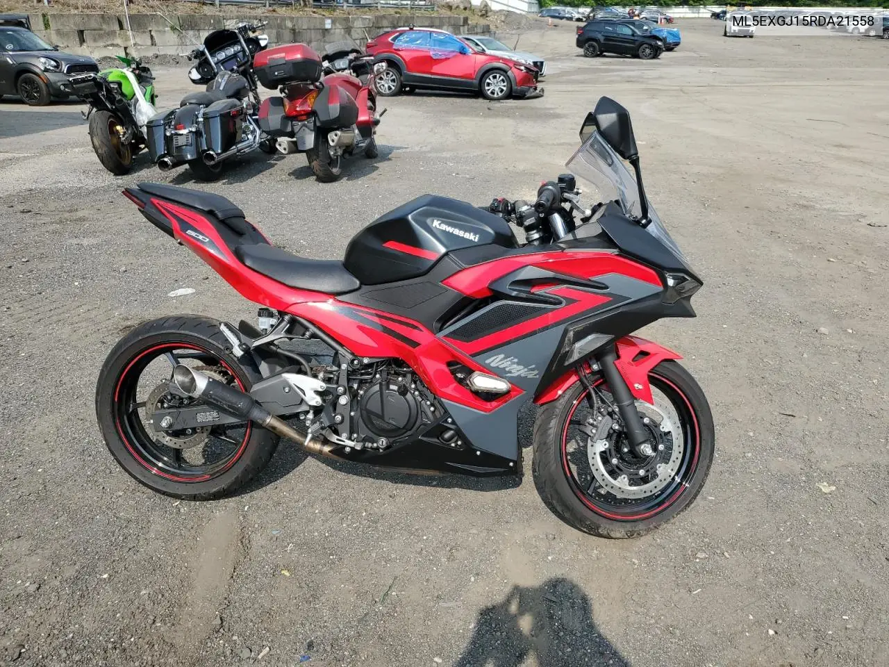 2024 Kawasaki Ex500 A VIN: ML5EXGJ15RDA21558 Lot: 59520015