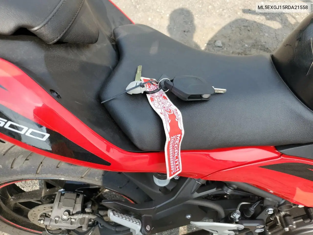 2024 Kawasaki Ex500 A VIN: ML5EXGJ15RDA21558 Lot: 59520015