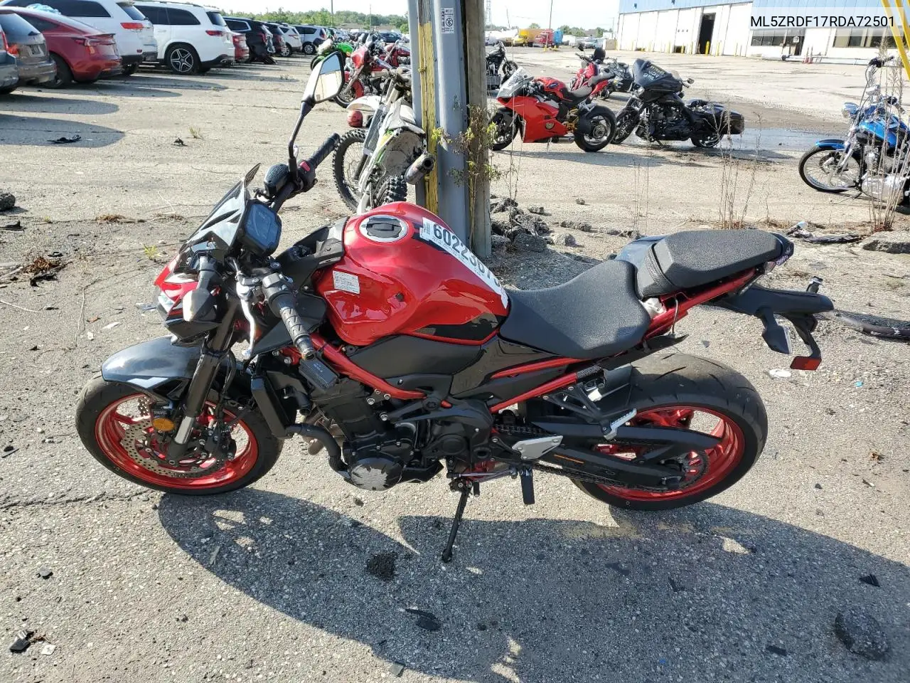 2024 Kawasaki Zr900 F VIN: ML5ZRDF17RDA72501 Lot: 60223675