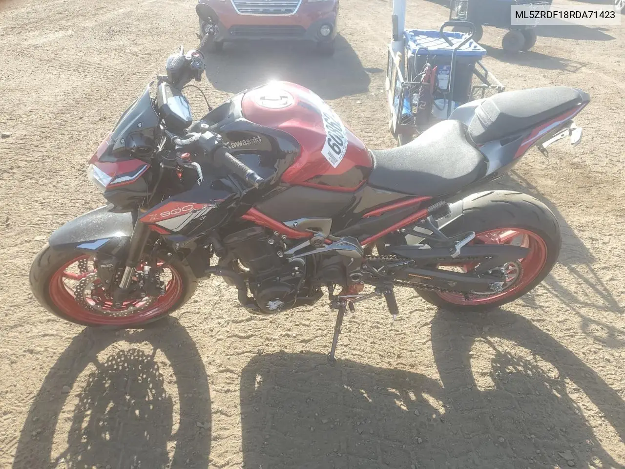 2024 Kawasaki Zr900 F VIN: ML5ZRDF18RDA71423 Lot: 60862445