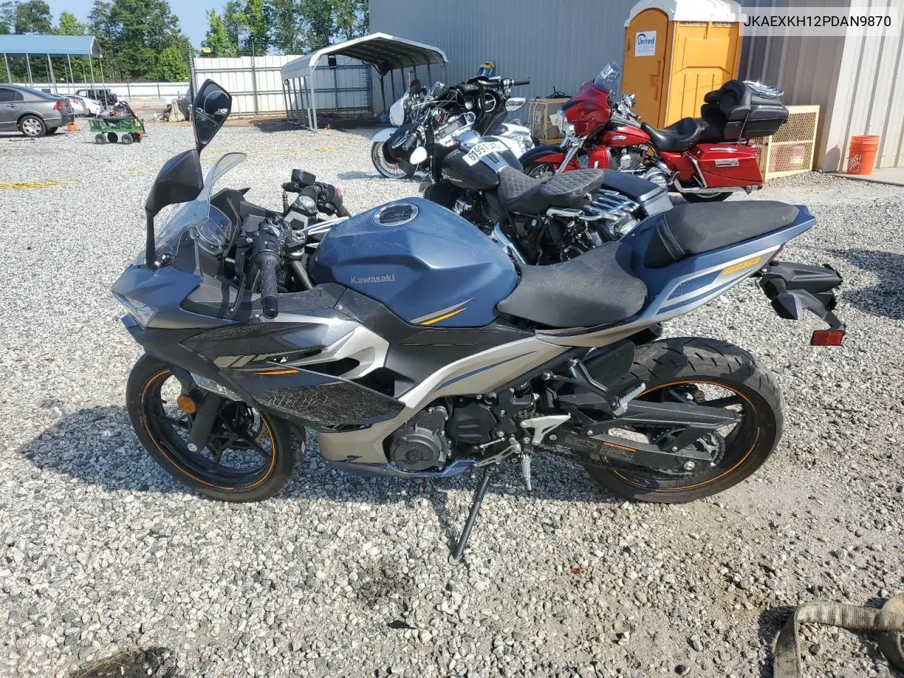 2024 Kawasaki Ex400 VIN: JKAEXKH12PDAN9870 Lot: 61854095