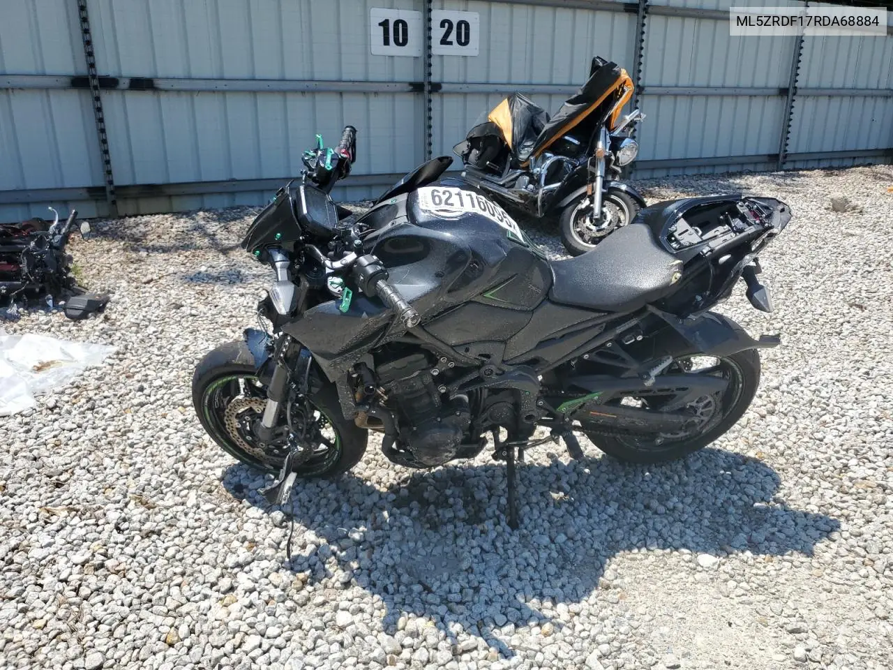 2024 Kawasaki Zr900 F VIN: ML5ZRDF17RDA68884 Lot: 62116095